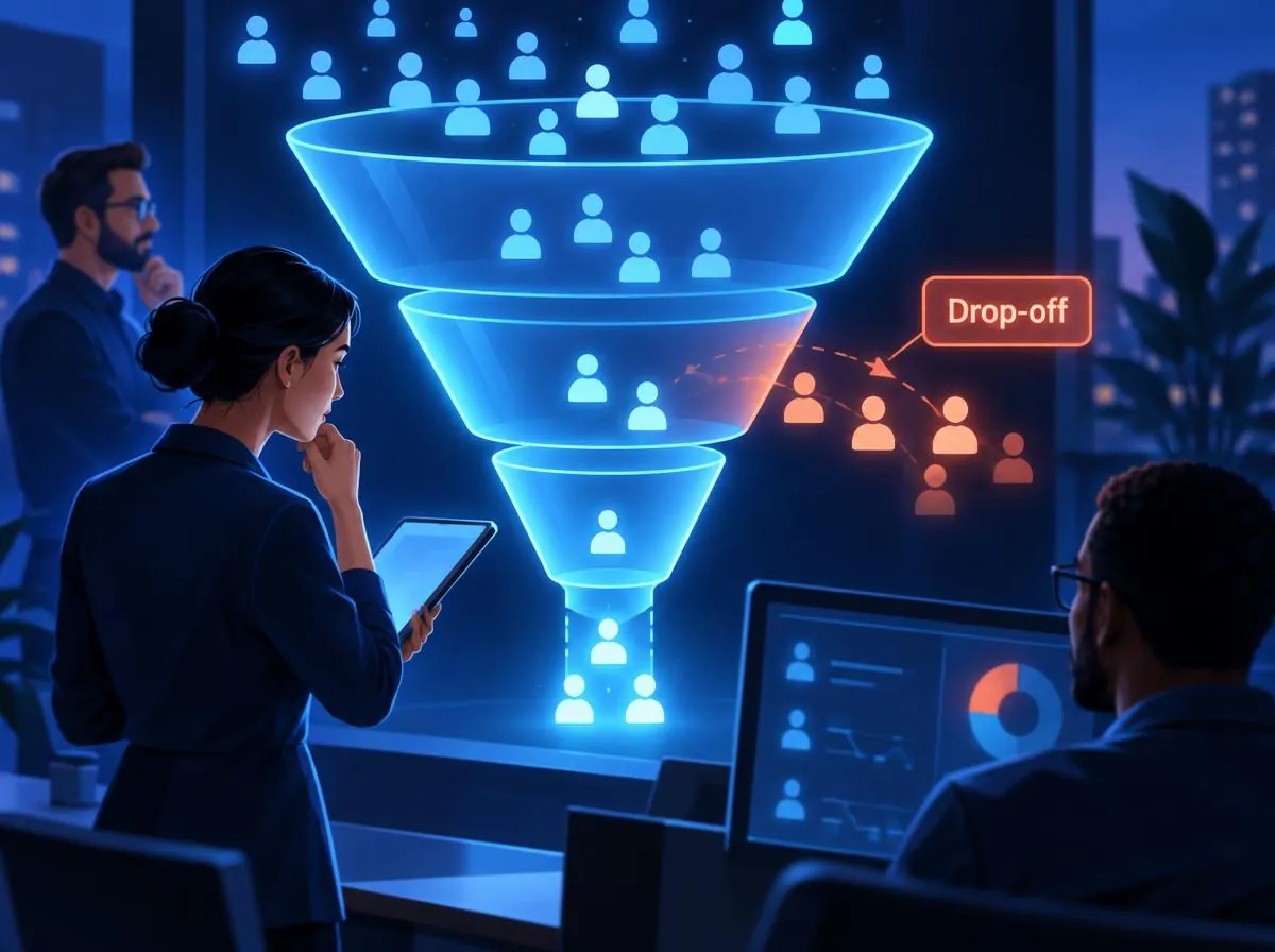 Build funnels that show where you're losing people