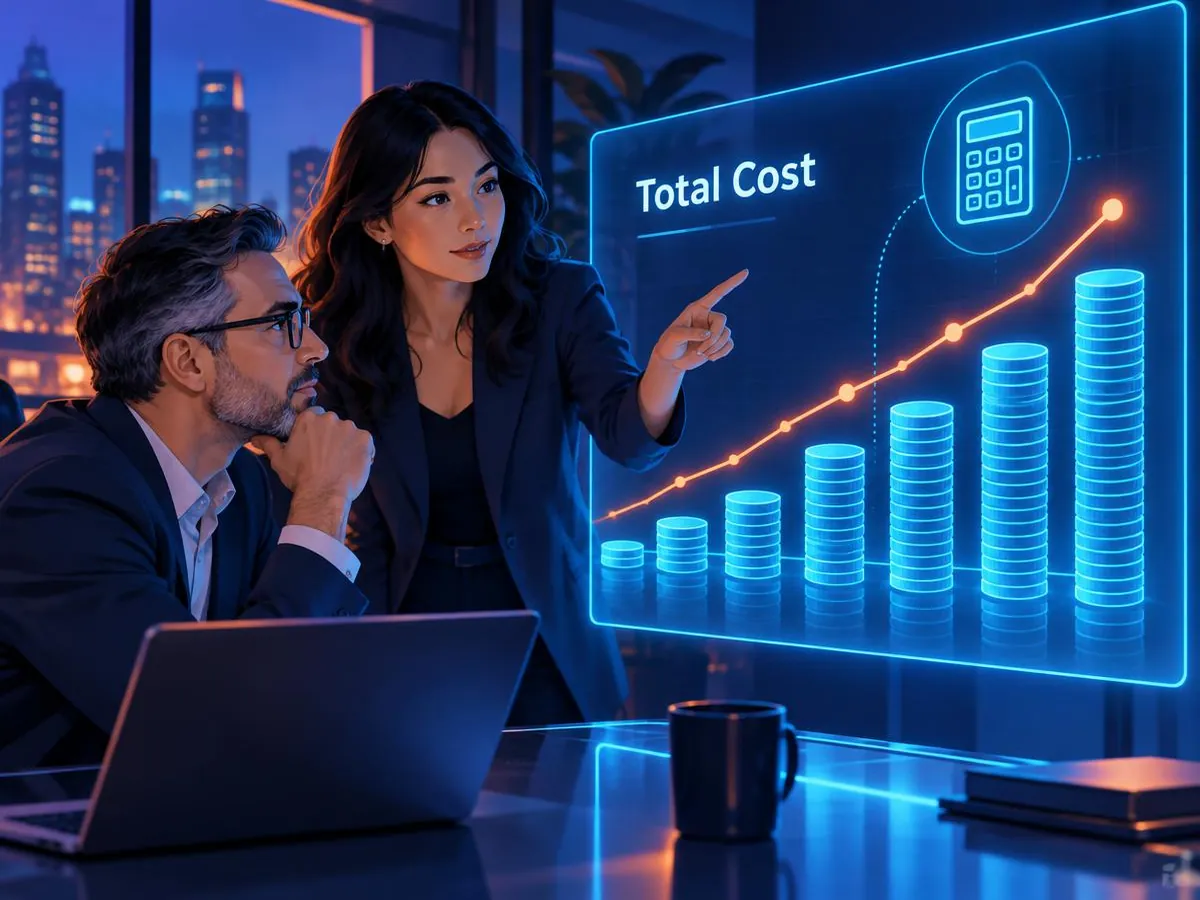 Total cost over time, not initial build cost