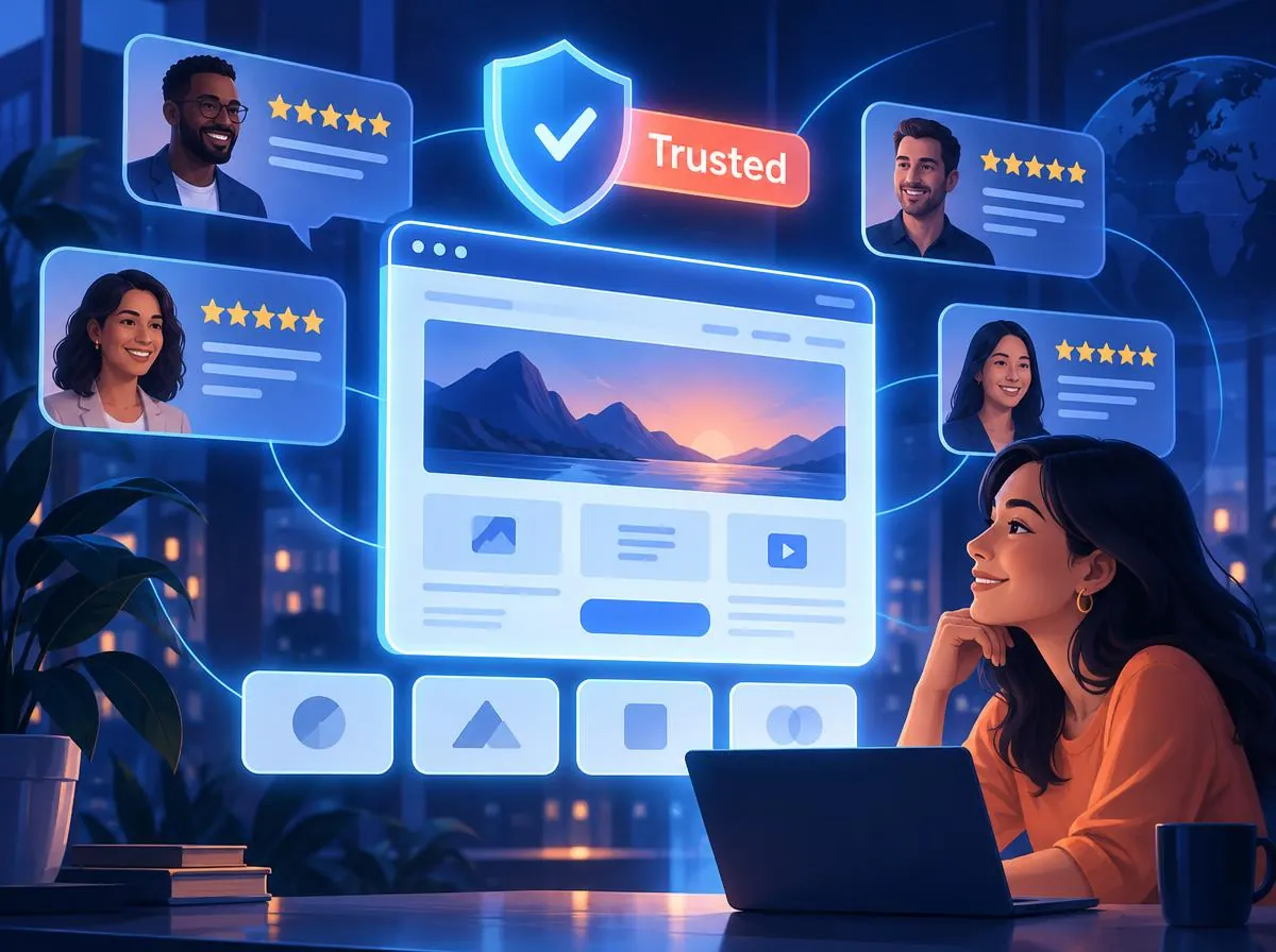 Build trust through reassuring elements